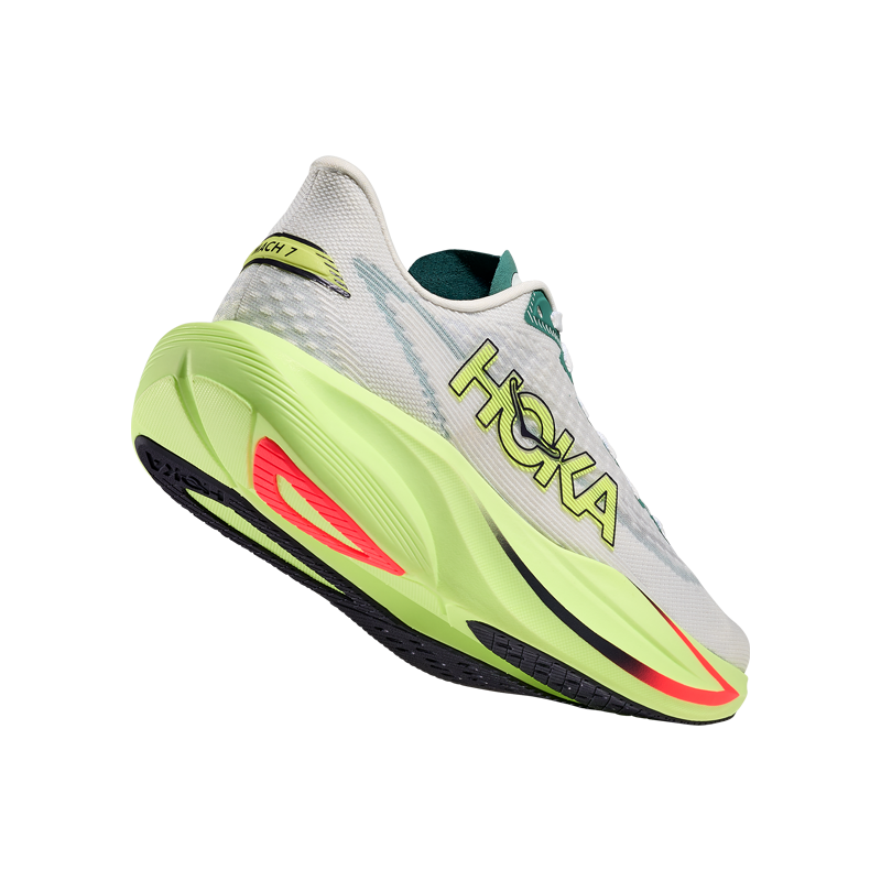 Red Dot Running Company - HOKA - Mach 7 - Frost/Neon Yuzu - Men's