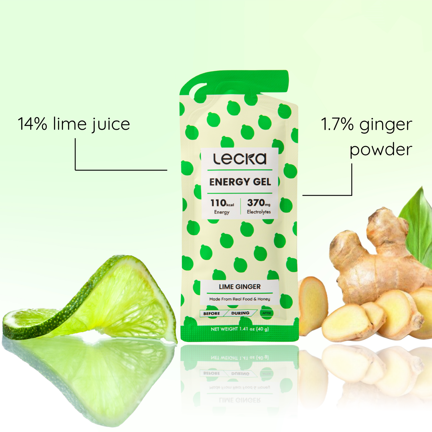 Lecka - Energy Gel - Lime Ginger