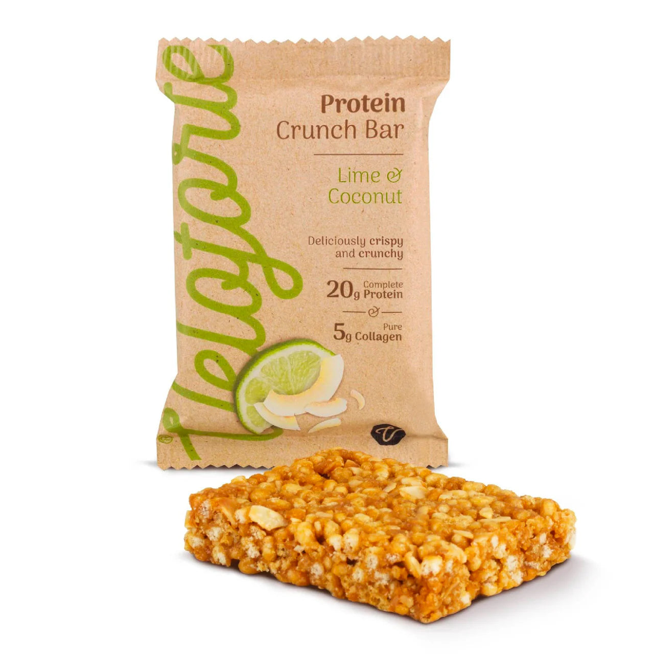 Veloforte - Protein Crunch Bar with Collagen - Lime & Coconut
