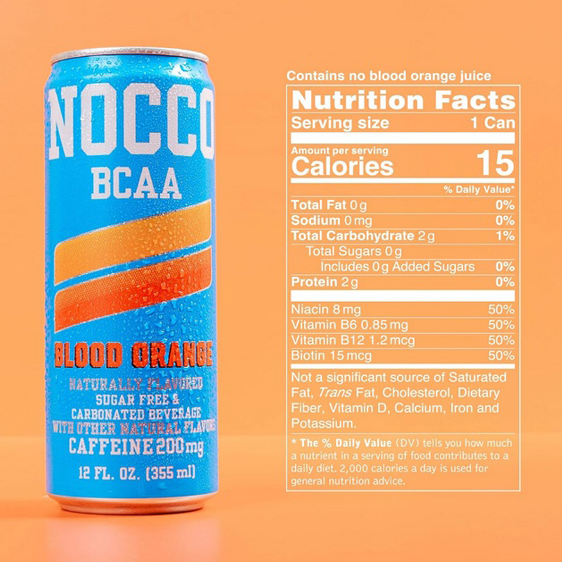 NOCCO - Blood Orange (Caffeine 180mg)