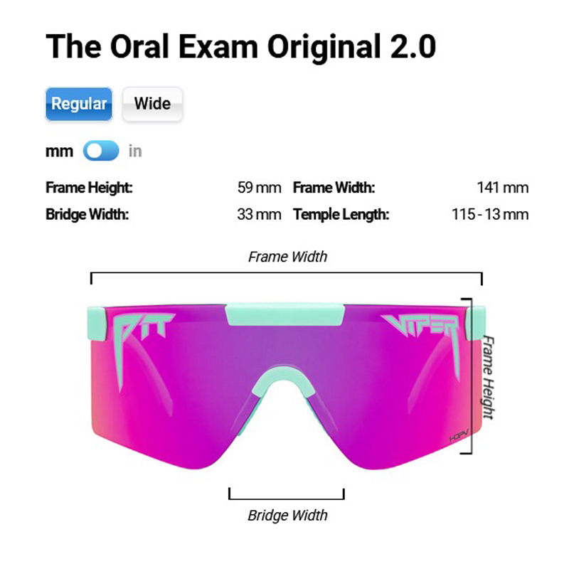 Pit Viper - The Oral Exam Original - HDPV Polarized Pink - Regular