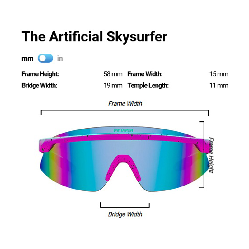 Pit Viper - The Artificial Skysurfer - Polarized Blue/Purple