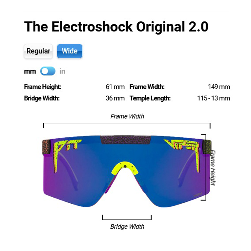 Pit Viper - The Electroshock Original - HDPV Polarized Pink/Purple - Wide