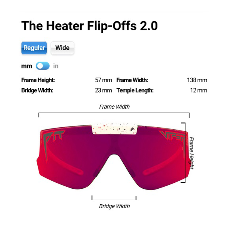 Pit Viper - The Heater Flip-Offs - Red - Regular