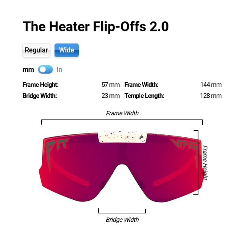 Pit Viper - The Heater Flip-Offs - Red - Wide