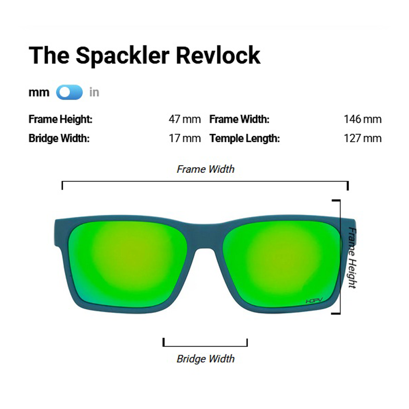 Pit Viper - The Spackler Revlock - HDPV Polarized Blue/Green