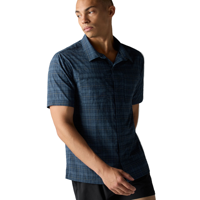 rabbit - High Country Relaxed SS - Dress Blues Plaid - Men's