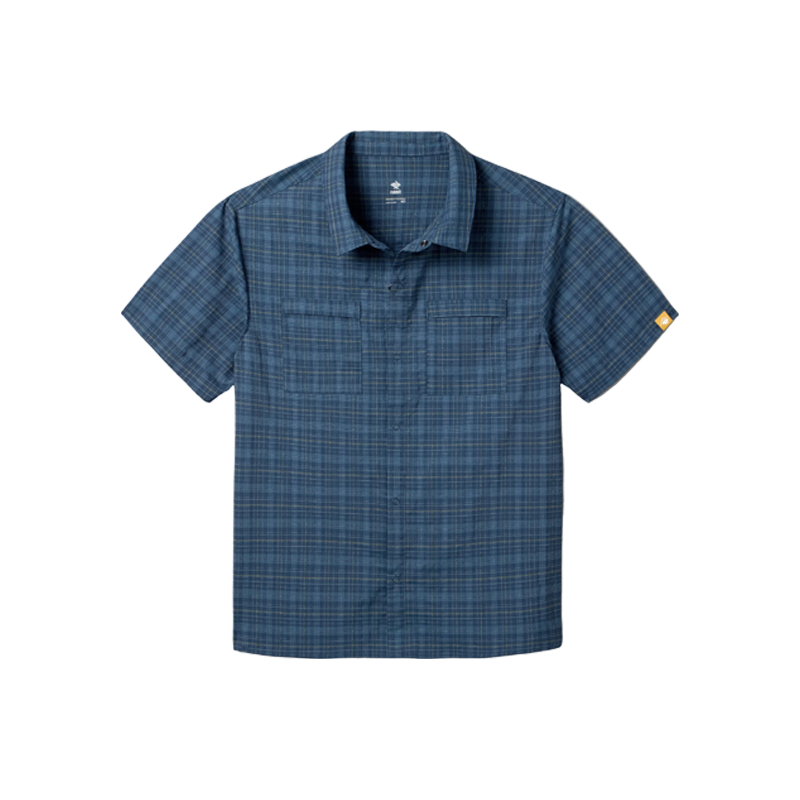 rabbit - High Country Relaxed SS - Dress Blues Plaid - Men's