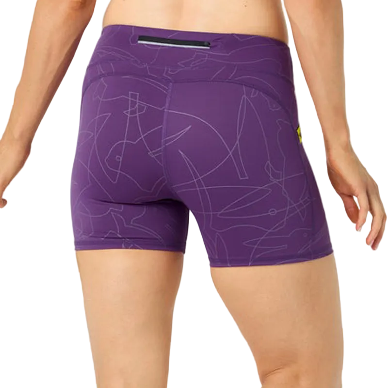 rabbit - Low Light Speed Leggy 4" - Purple Magic Reflective- Women's