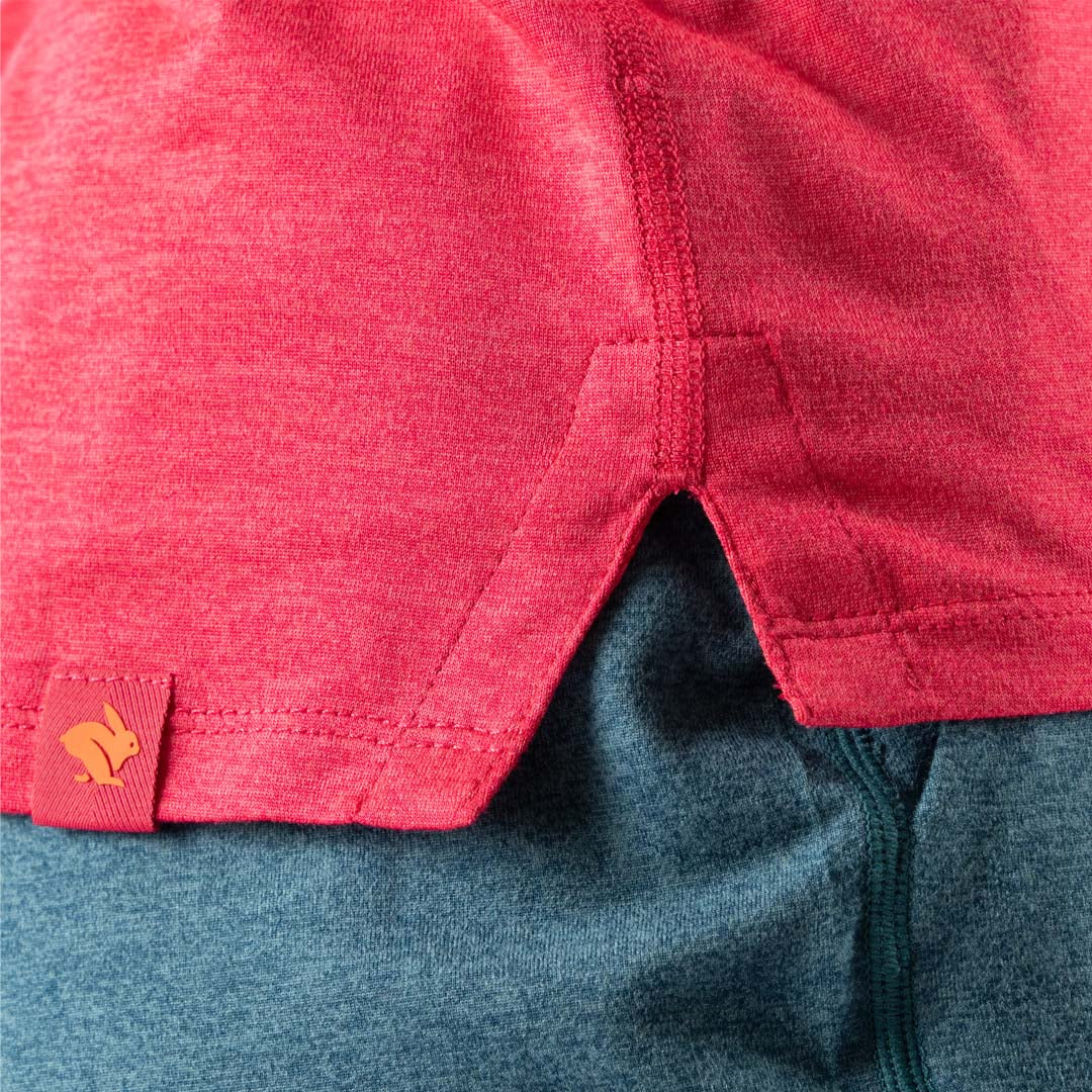 rabbit - EZ Tee LS - Raspberry - Women's