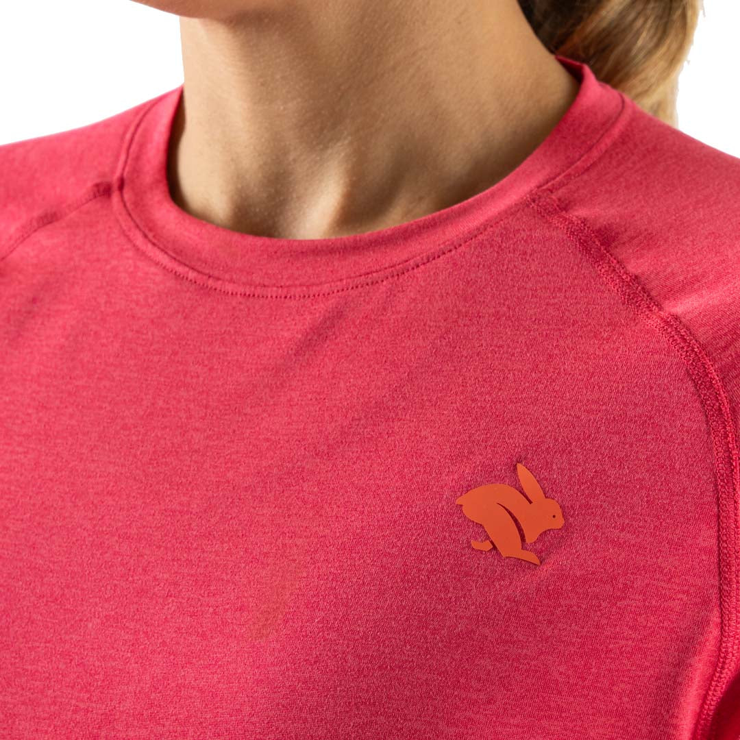 rabbit - EZ Tee LS - Raspberry - Women's