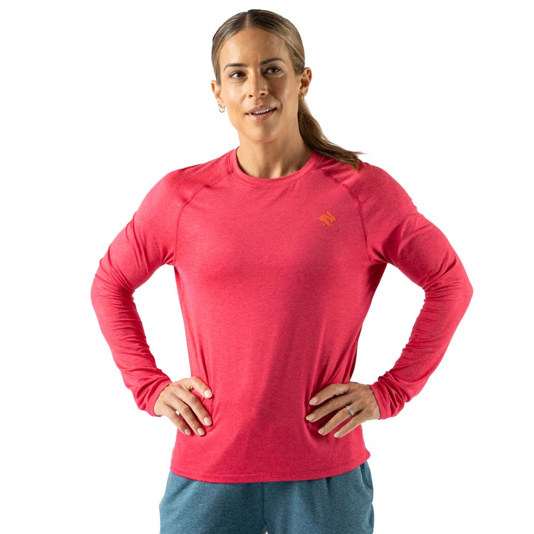 rabbit - EZ Tee LS - Raspberry - Women's