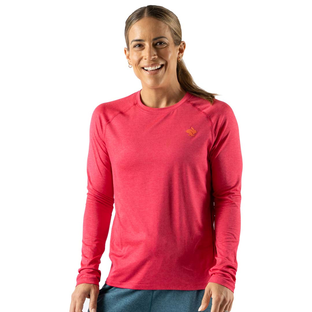 rabbit - EZ Tee LS - Raspberry - Women's