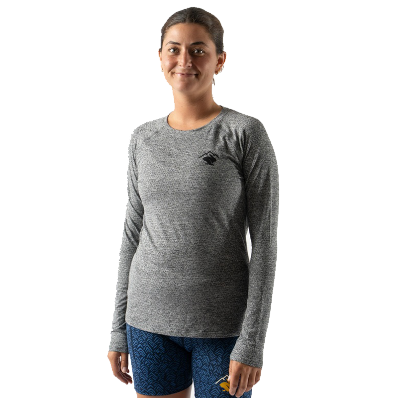rabbit - EZ Tee Perf LS Trail - Charcoal - Women's