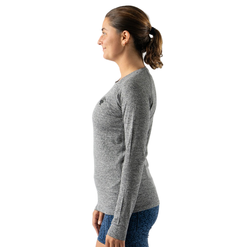 rabbit - EZ Tee Perf LS Trail - Charcoal - Women's