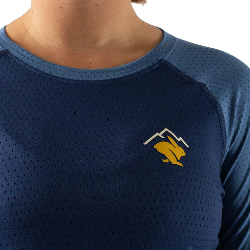 rabbit - EZ Tee Perf LS Trail - Pageant Blue - Women's