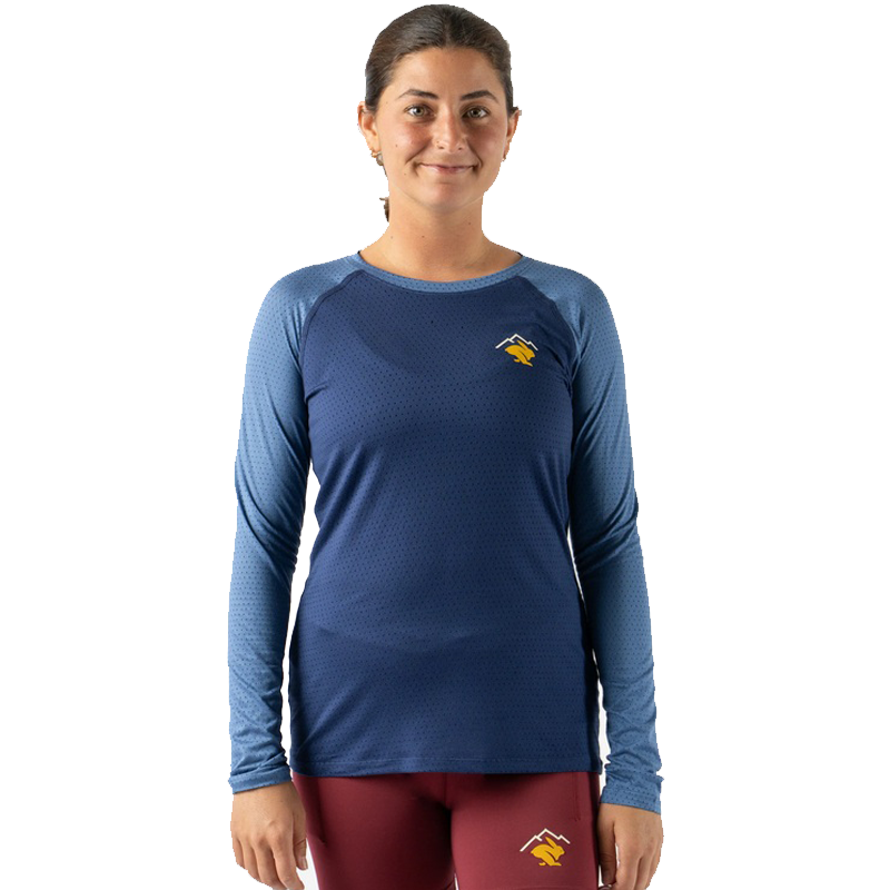 rabbit - EZ Tee Perf LS Trail - Pageant Blue - Women's