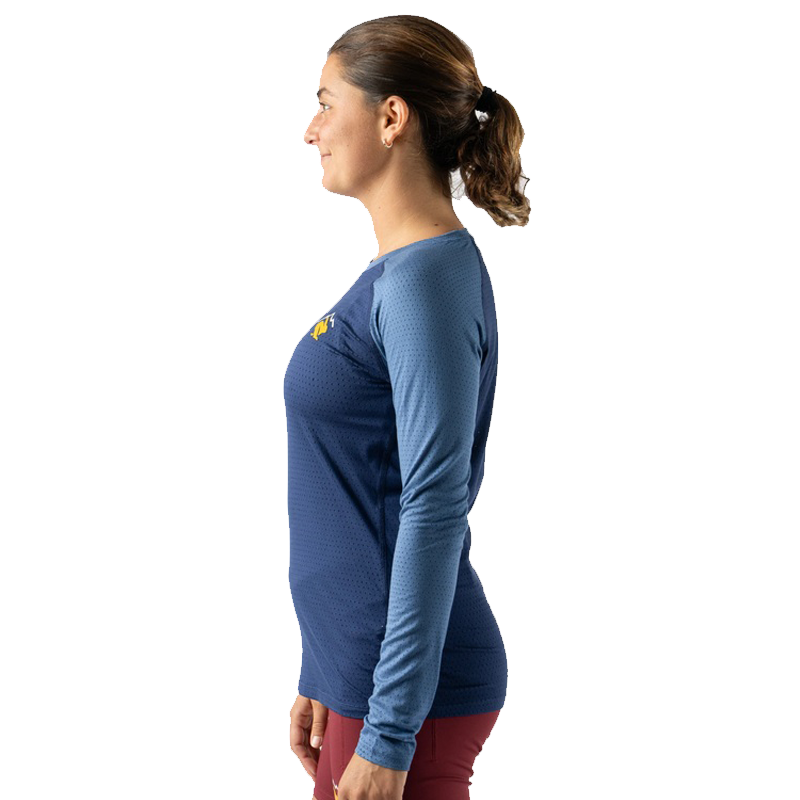 rabbit - EZ Tee Perf LS Trail - Pageant Blue - Women's