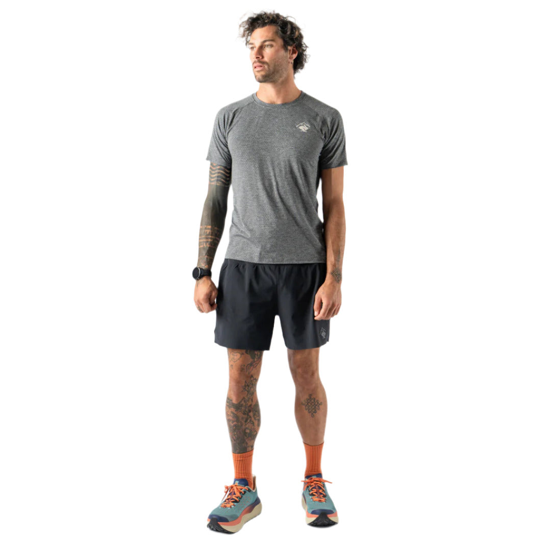 rabbit - EZ Tee Perf Trail SS - Charcoal - Men's