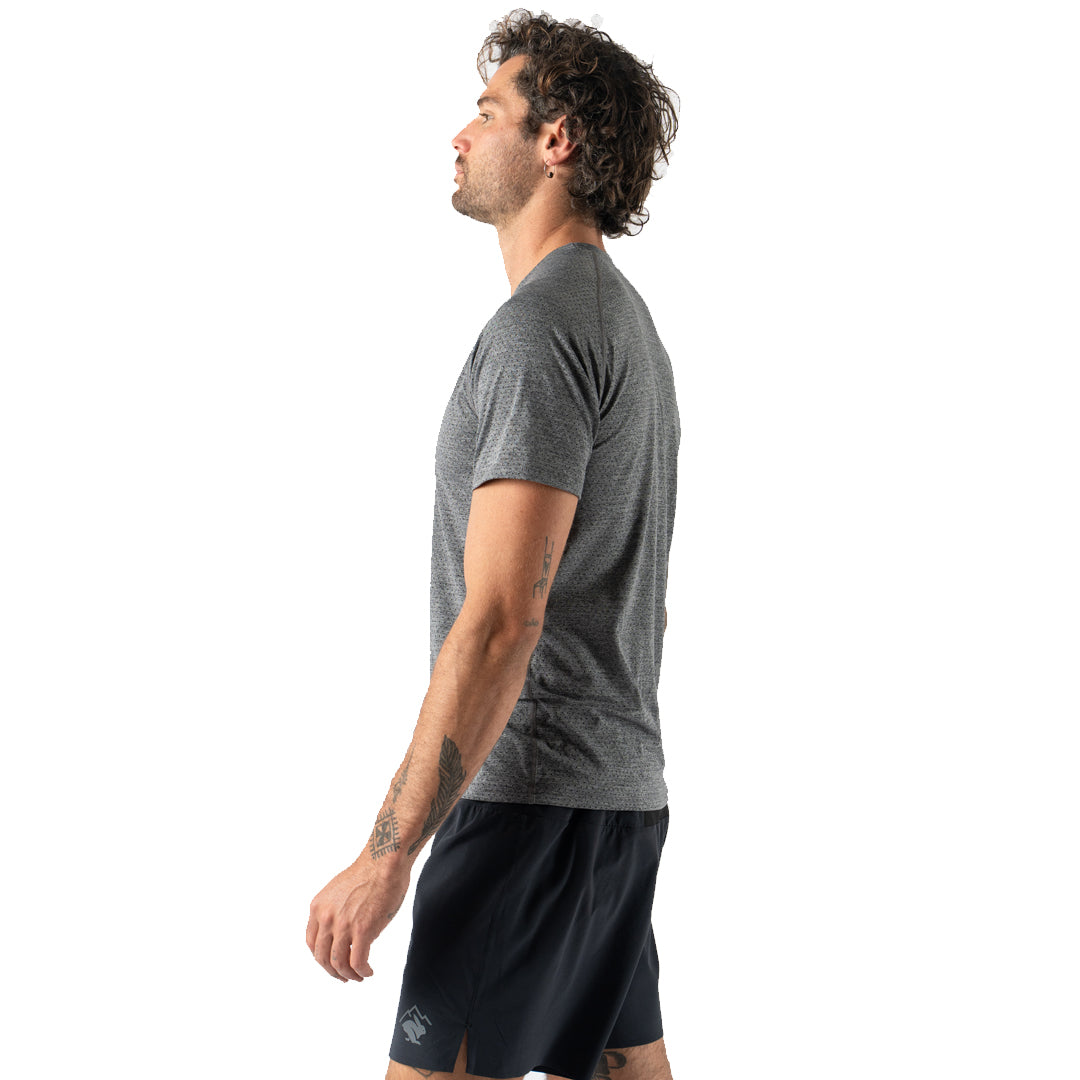 rabbit - EZ Tee Perf Trail SS - Charcoal - Men's