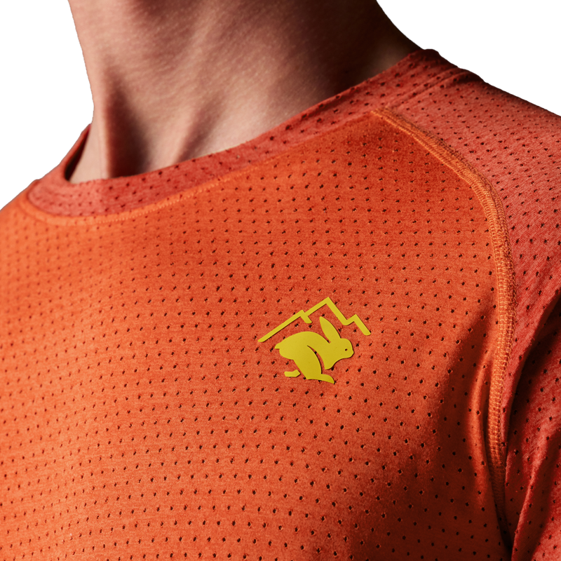 rabbit - EZ Tee Perf Trail SS - Spicy Orange - Men's
