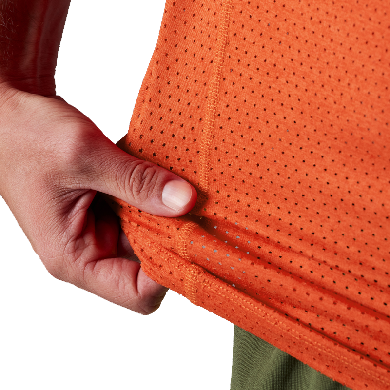 rabbit - EZ Tee Perf Trail SS - Spicy Orange - Men's