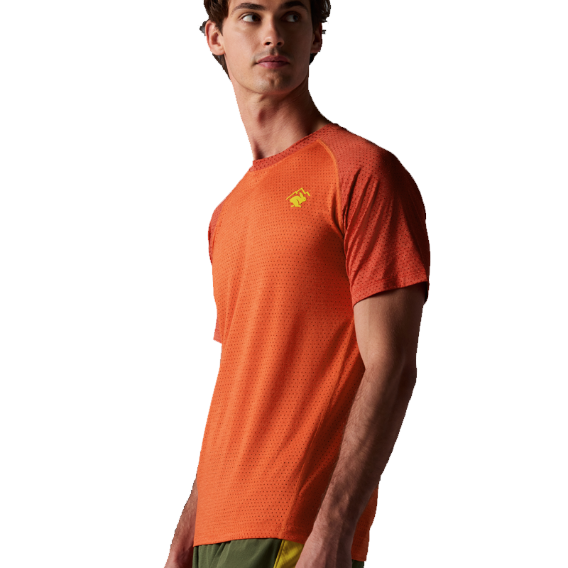 rabbit - EZ Tee Perf Trail SS - Spicy Orange - Men's