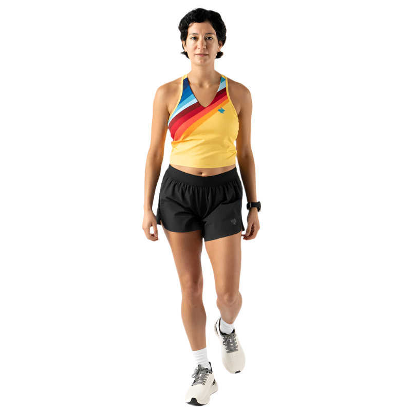 rabbit - Go Time Crop - Solar Stripe - Women's