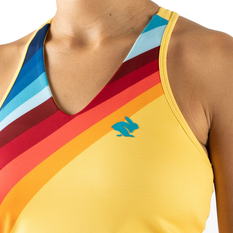 rabbit - Go Time Crop - Solar Stripe - Women's