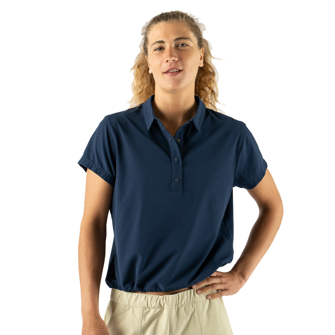 rabbit - High Country Pullover SS - Midnight Blue - Women's