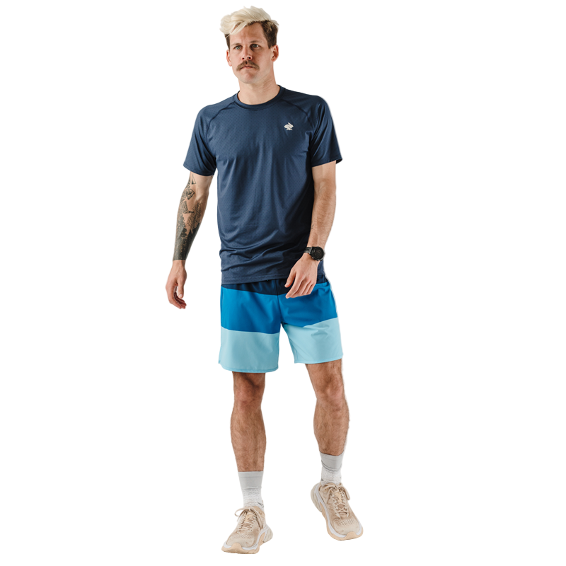 rabbit - ICE Perf Tee SS - Dress Blues - Men's