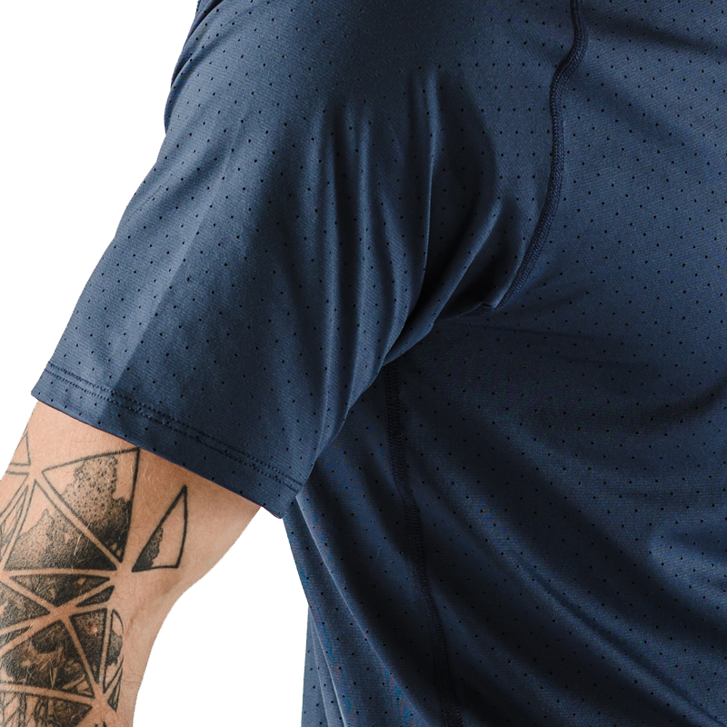 rabbit - ICE Perf Tee SS - Dress Blues - Men's