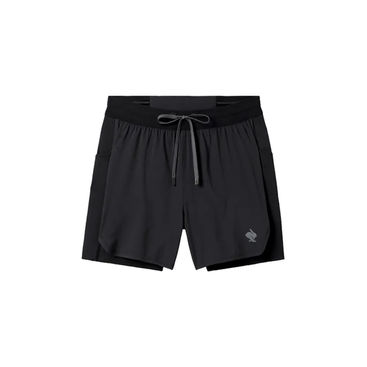 rabbit - Pacer Hybrid Short 5" - Black - Men's