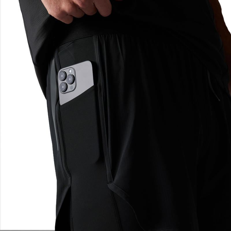 rabbit - Pacer Hybrid Short 5" - Black - Men's