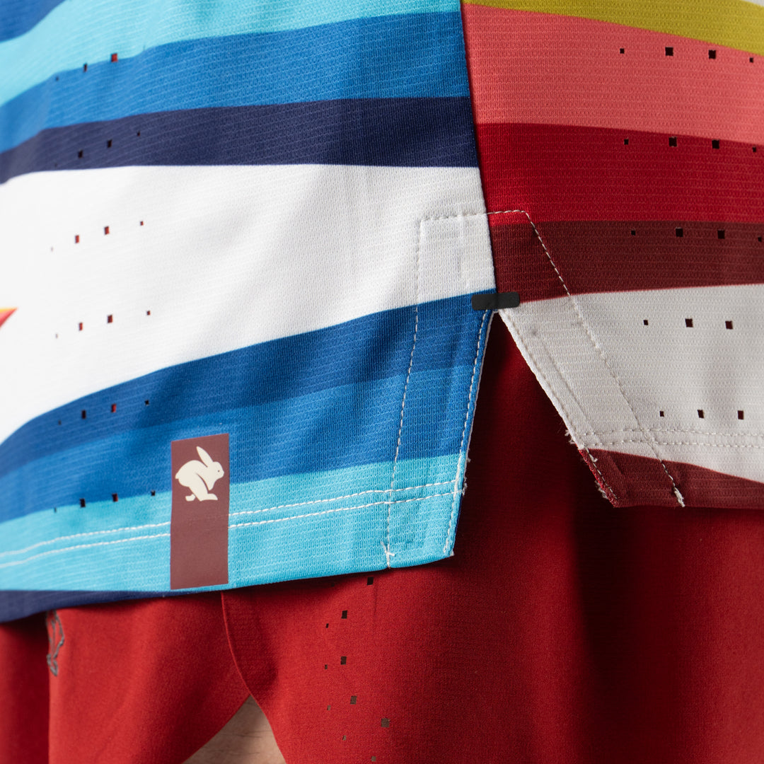 rabbit - Race Pace Tank - Vaporous Gray Stripe - Men's