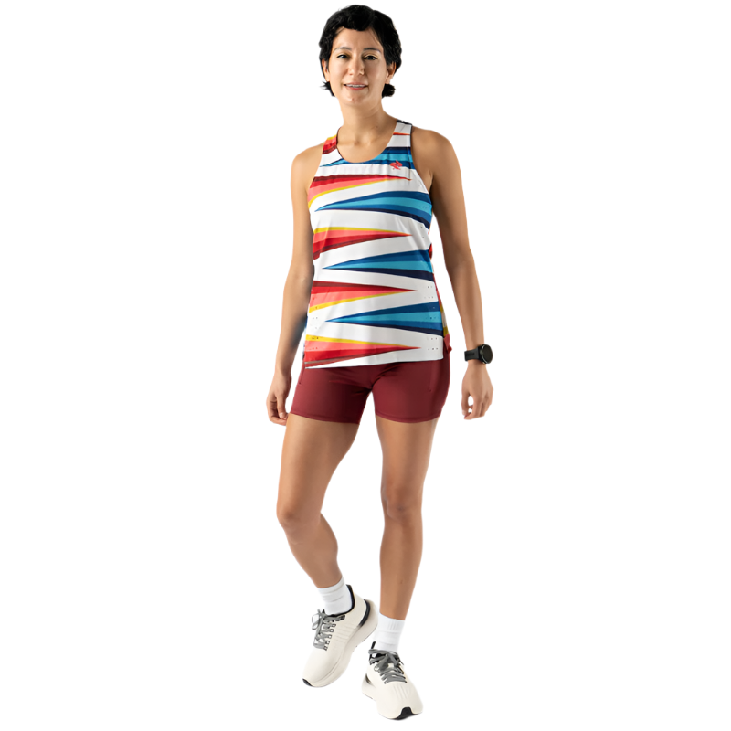 rabbit - Race Pace Tank - Vaporous Gray Stripe - Women's