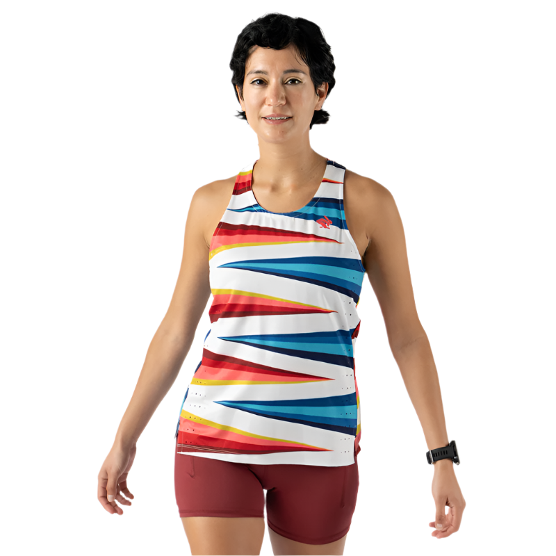 rabbit - Race Pace Tank - Vaporous Gray Stripe - Women's
