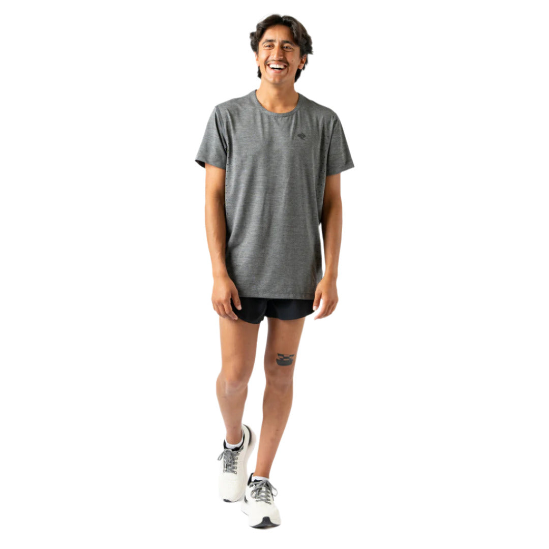 rabbit - Race Pace Tee SS - Black Charcoal - Men's