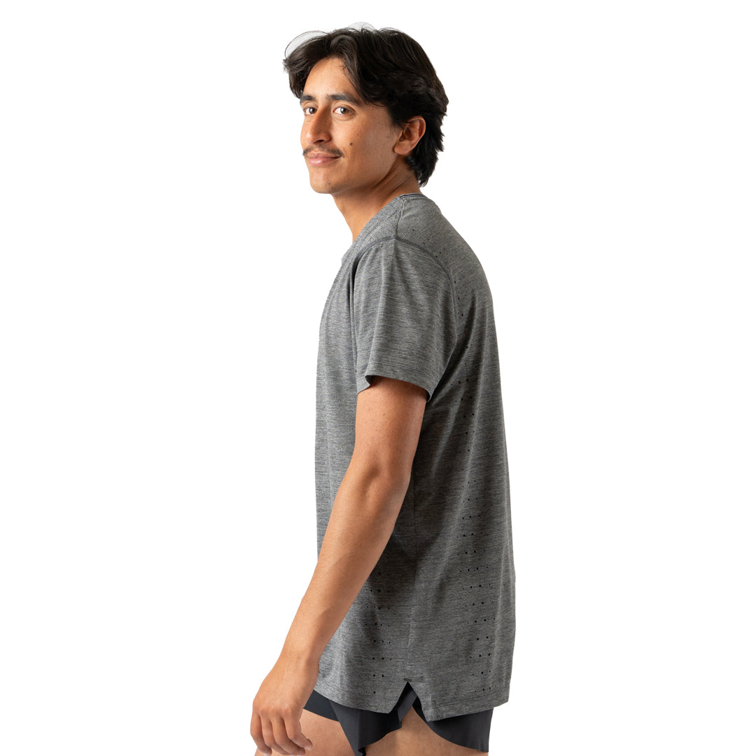 rabbit - Race Pace Tee SS - Black Charcoal - Men's