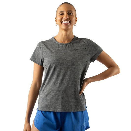 rabbit - Race Pace Tee SS - Black Charcoal - Women's