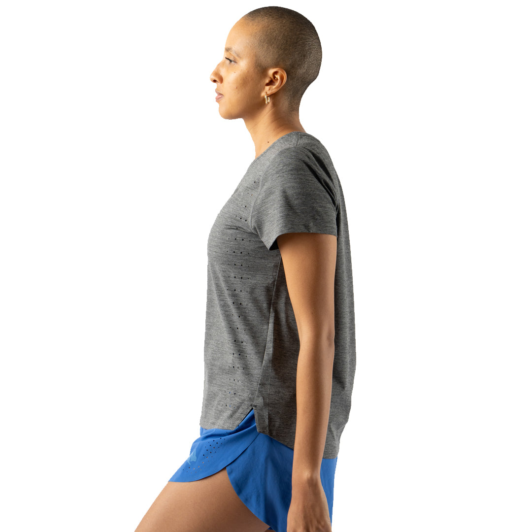 rabbit - Race Pace Tee SS - Black Charcoal - Women's