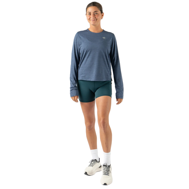 rabbit - Race Pace Tee LS - Dress Blues - Women's