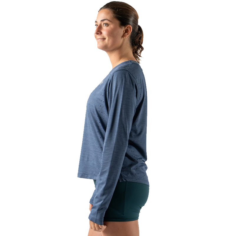 rabbit - Race Pace Tee LS - Dress Blues - Women's