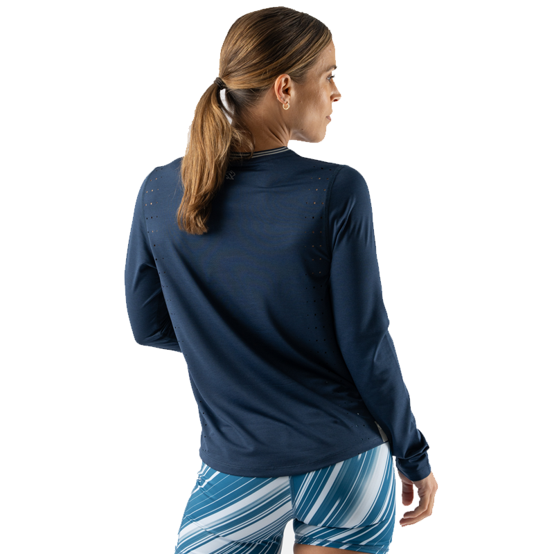 rabbit - Race Pace Tee LS - Dress Blues - Women's