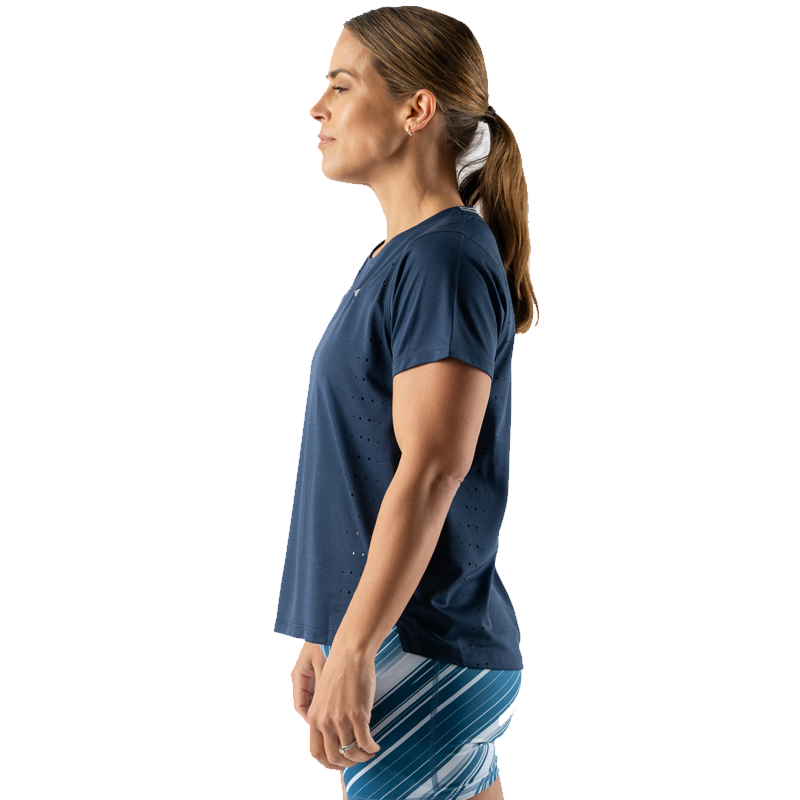 rabbit - Race Pace Tee SS - Dress Blues - Women's