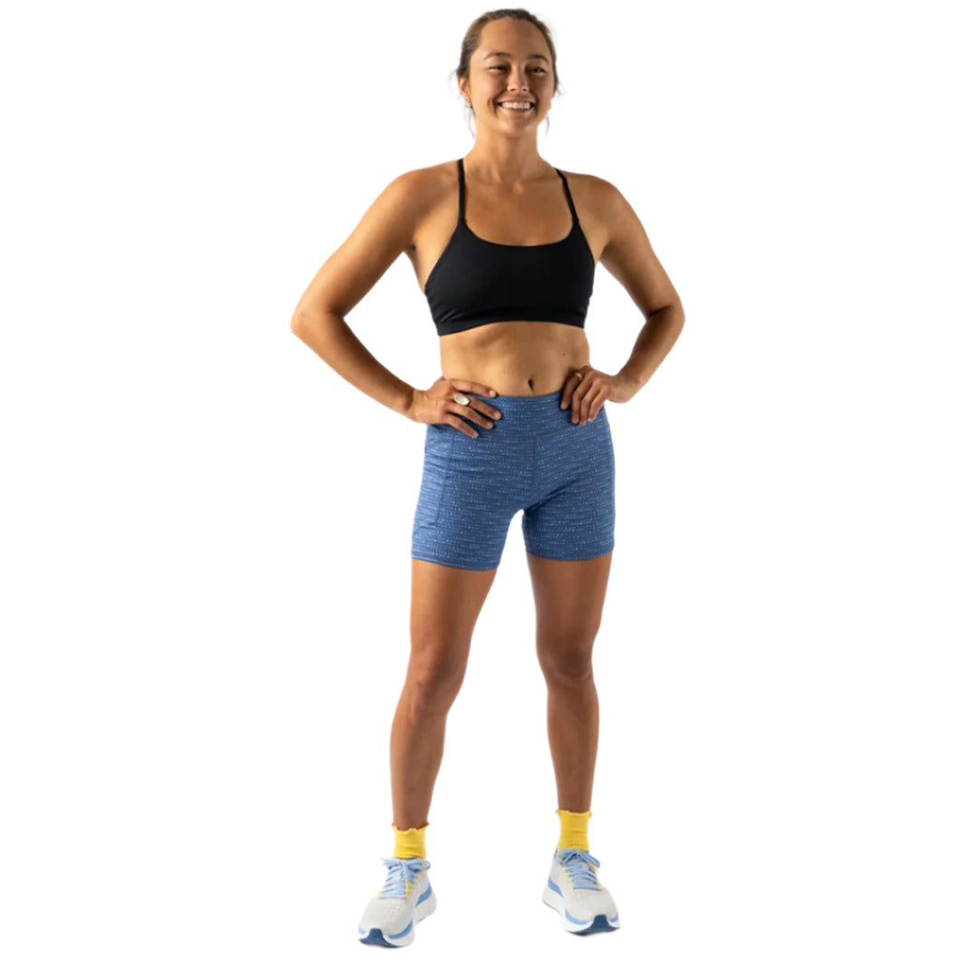 rabbit - Speed Leggy 4" - True Navy Geo Dot - Women's