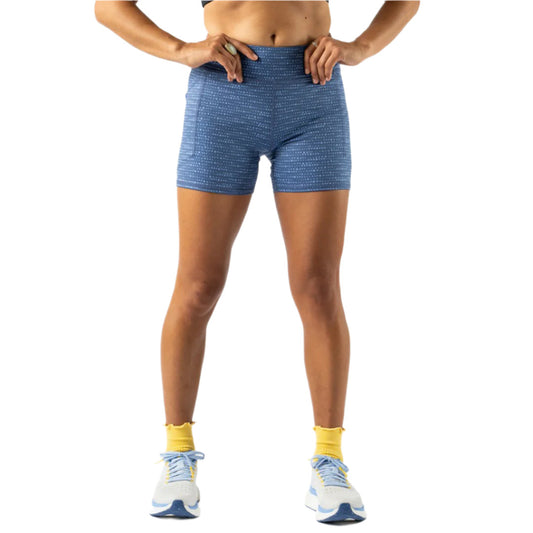 rabbit - Speed Leggy 4" - True Navy Geo Dot - Women's