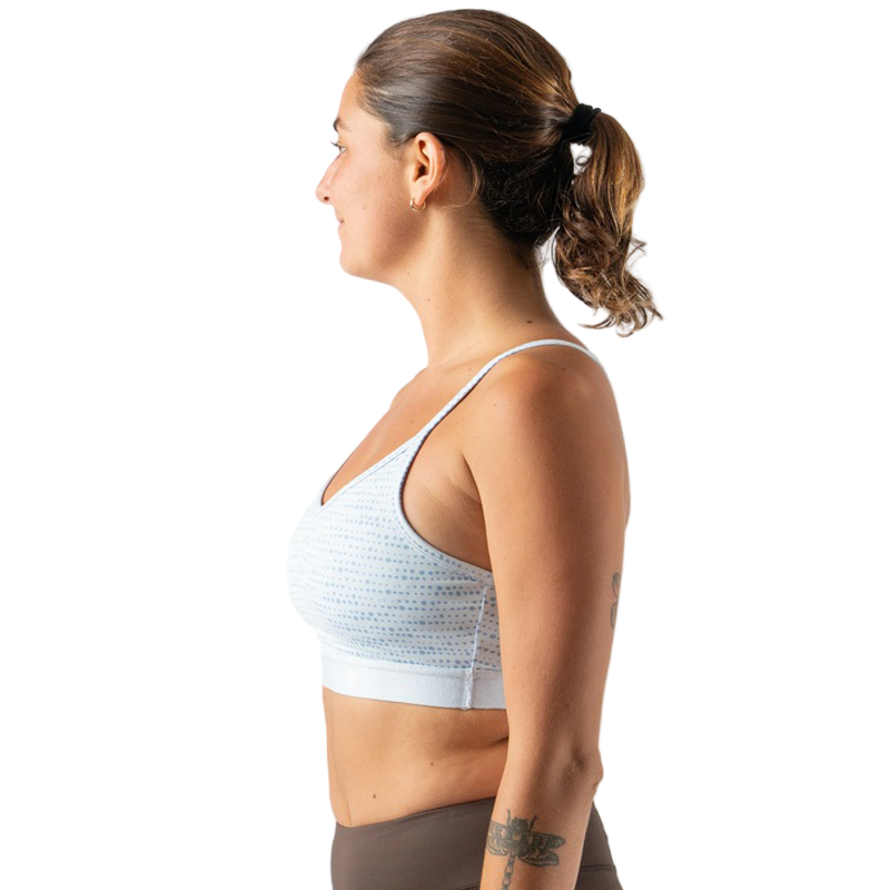 rabbit - Strappy Pocket Bra - Ice Water Geo Dot - Women's