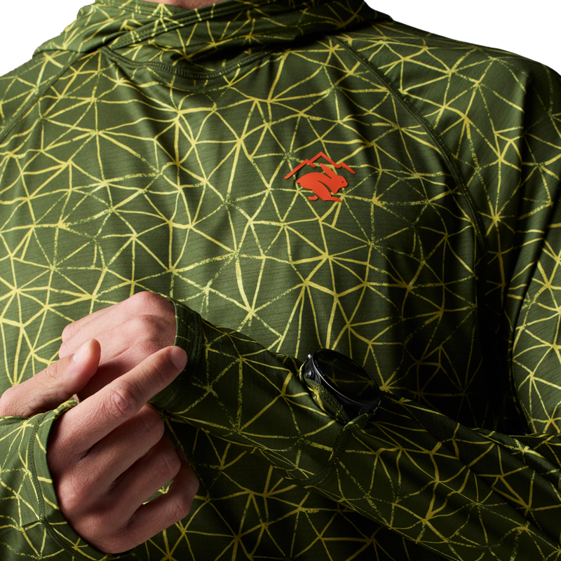 rabbit - UPF Deflector 2.0 - Chive Trails - Men's