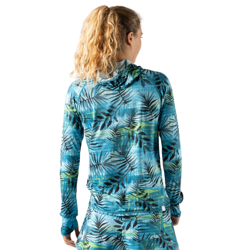 rabbit - UPF Deflector 2.0 - Algiers Blue Tropics - Women's